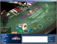Online Casino Intercasino - Single Player Blackjack